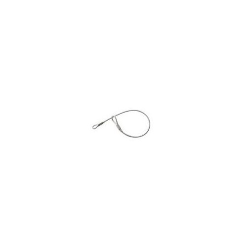 Câble acier double boucles - longueur 17,5 cm